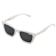 Quay Call the Shots White Cat Eye Frame / Smoke Lenses Sunglasses