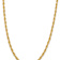 14k Yellow Gold 5.4mm Rope Link 20 Inch Chain