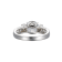 White Cubic Zirconia Rhodium Over Sterling Silver 3 Pieces Bridal Set
Rings 4.28ctw