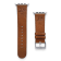 Gametime NHL Anaheim Ducks Tan Leather Apple Watch Band (38/40mm S/M).
Watch not included.