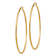 14k Yellow Gold 2 3/8" Satin and Diamond-Cut Round Tube Hoop Earrings