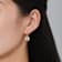 CZ Solitaire Drop Earrings In 14K Gold Over Brass