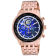 Seapro Men's Meridian World Timer GMT Blue Dial, Rose Stainless Steel Watch