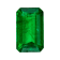 Brazilian Emerald 5x3.1mm Emerald Cut 0.28ct