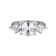 White Cubic Zirconia Platinum Over Sterling Silver April Birthstone Ring 5.32ctw