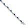 Rhodium Over 10k White Gold Diamond and Sapphire Bracelet