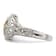 Rhodium Over Sterling Silver with 14K Accent Diamond Ring