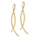 14k Yellow Gold Polished Diamond-Cut Fancy Dangle Earrings
