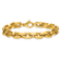 14K Yellow Gold 8.7mm Fancy Link 8.5 Inch Bracelet