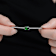 Emerald Color CZ Solitaire Necklace In Sterling Silver