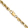 14k Yellow Gold 4mm Solid Diamond-Cut Quadruple Rope 22 Inch Chain