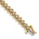14K Two-tone Gold I1/G-H Diamond Tennis Bracelet 2.23ctw