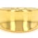 Concave Band Ring In 18K Gold Over Bronze