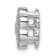 Rhodium Over 14K White Gold Lab Grown Diamond SI1/SI2, G H I, Floral
Chain Slide Pendant 0.50ctw