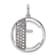 14K White Gold Gatsby Diamond Initial E Charm