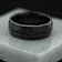 TALON Black Titanium Ring with Black Sapphires 8mm
