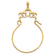 14K Yellow Gold Horse Charm Holder Pendant