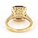 Champagne Quartz Asscher Ring In 18K Gold Over Sterling Silver 5.39ctw