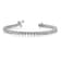 Rhodium Over 14k White Gold I1/G-H Diamond Tennis Bracelet 0.91ctw