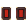 8x6mm Emerald Cut Garnet 14k Yellow Gold Stud Earrings