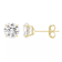 14k Yellow Gold Cubic Zirconia Stud Earrings - 3MM