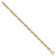 14K Two-tone Gold 6mm Polished 3D Fancy Link Bracelet