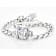 CZ Curb Link Bracelet In Platinum-Enhanced Sterling Silver 10.71ctw