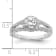 Rhodium Over 14K White Gold Eternal Promise Lab Grown Diamond Halo
Complete Ring 1.008ctw