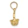 10K Yellow Gold 3D Textured Mini Basket Charm
