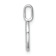 14K White Gold Diamond Letter 0 Pendant