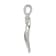 Rhodium Over Sterling Silver MOM Cubic Zirconia Heart Pendant