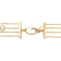 Square and Disc Shape White Mother-Of-Pearl 14K Yellow Gold Multi-Row Bracelet