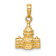 14k Yellow Gold 3D Textured Washington D.C. Capital Building Pendant