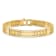 14K Yellow Gold Polished and Satin 8.5-inch Men's Link Bracelet