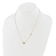 14K Yellow Gold Polished Cubic Zirconia Evil Eye and Cross 18-inch with
2-inch Extension Necklace