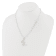Rhodium Over Sterling Silver 3-5.5mm Freshwater Cultured Pearl LETTER W
18-inch Necklace