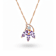 Marquise Shape Purple Amethyst 14K Rose Gold Over Sterling Silver
Pendant with Chain