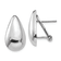 Rhodium Over 14k White Gold Tear Drop Earrings