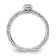 Sterling Silver Diamond Stackable Expressions Textured Heart Ring 0.02ctw