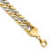 14K Yellow and White Gold 8-inch Curb Link Bracelet