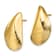 14K Yellow Gold Polished Mussel Shell Stud Earrings