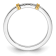 14K White and Yellow Gold Two Tone Stackable Expressions Diamond Ring 0.04ctw