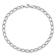 Rhodium Over 14k White Gold 4mm Polished Open Link Bracelet