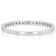 Aquamarine Band Ring In Sterling Silver