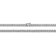 CZ Flower Tennis Necklace In Sterling Silver 16 Inch
