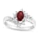 0.70ctw Ruby and Diamond Ring in 14k White Gold