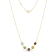 Multi-Gem 14k Yellow Gold 17" Necklace 4.65ctw