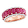 Ruby and Diamond 14K Rose Gold Ring 3.62ctw