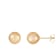 9-10mm Round Golden south sea earrings in 14k yellow gold