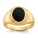 10K Yellow Gold Onyx Men's Ring
